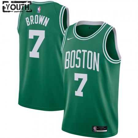 Maglia Boston Celtics Jaylen Brown 7 2020-21 Nike Icon Edition Swingman - Bambino
